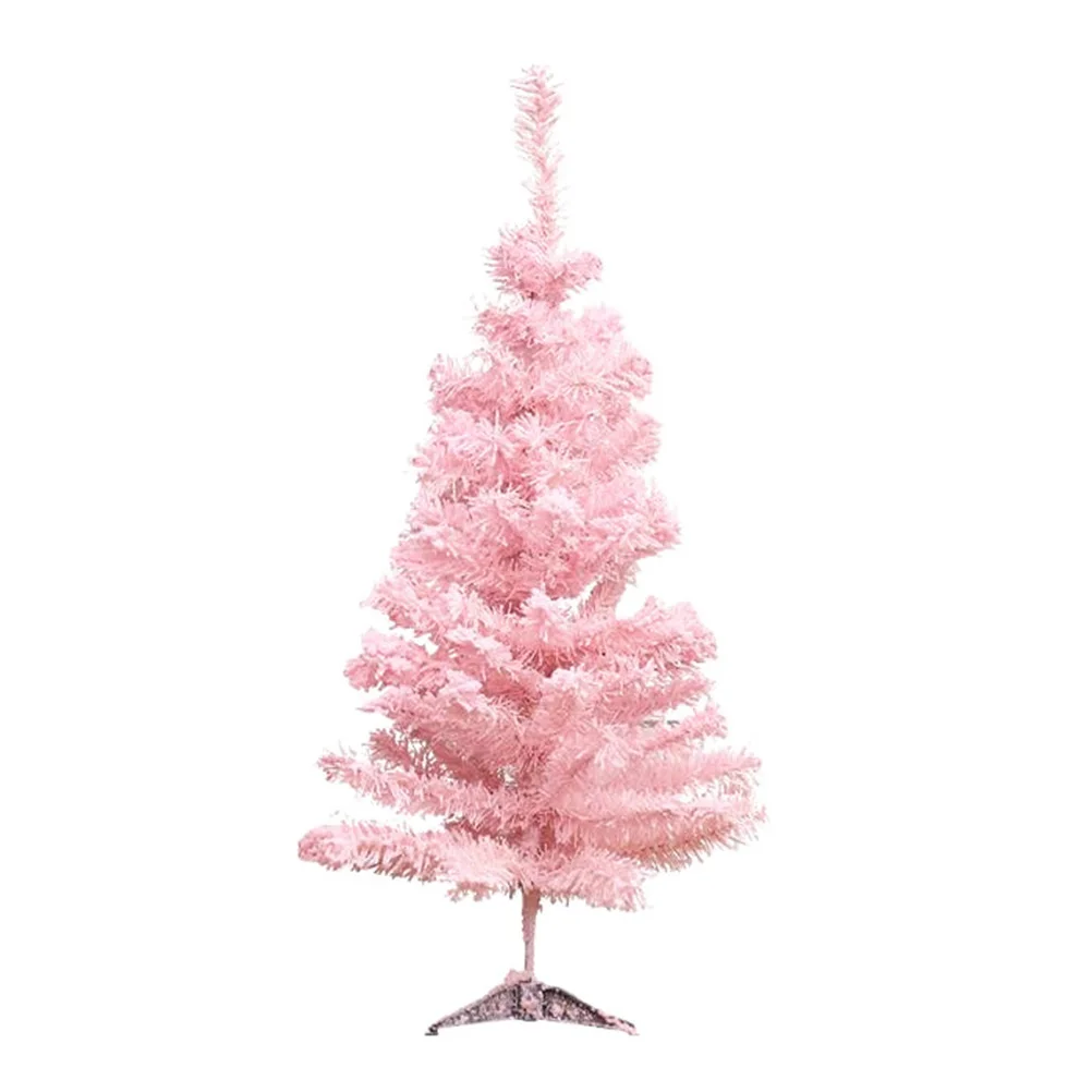 

Pink Flocking Christmas Tree Mini Artificial Ornament Decor Desktop Cedar for Home Party Gifts Creative Xmas Prop