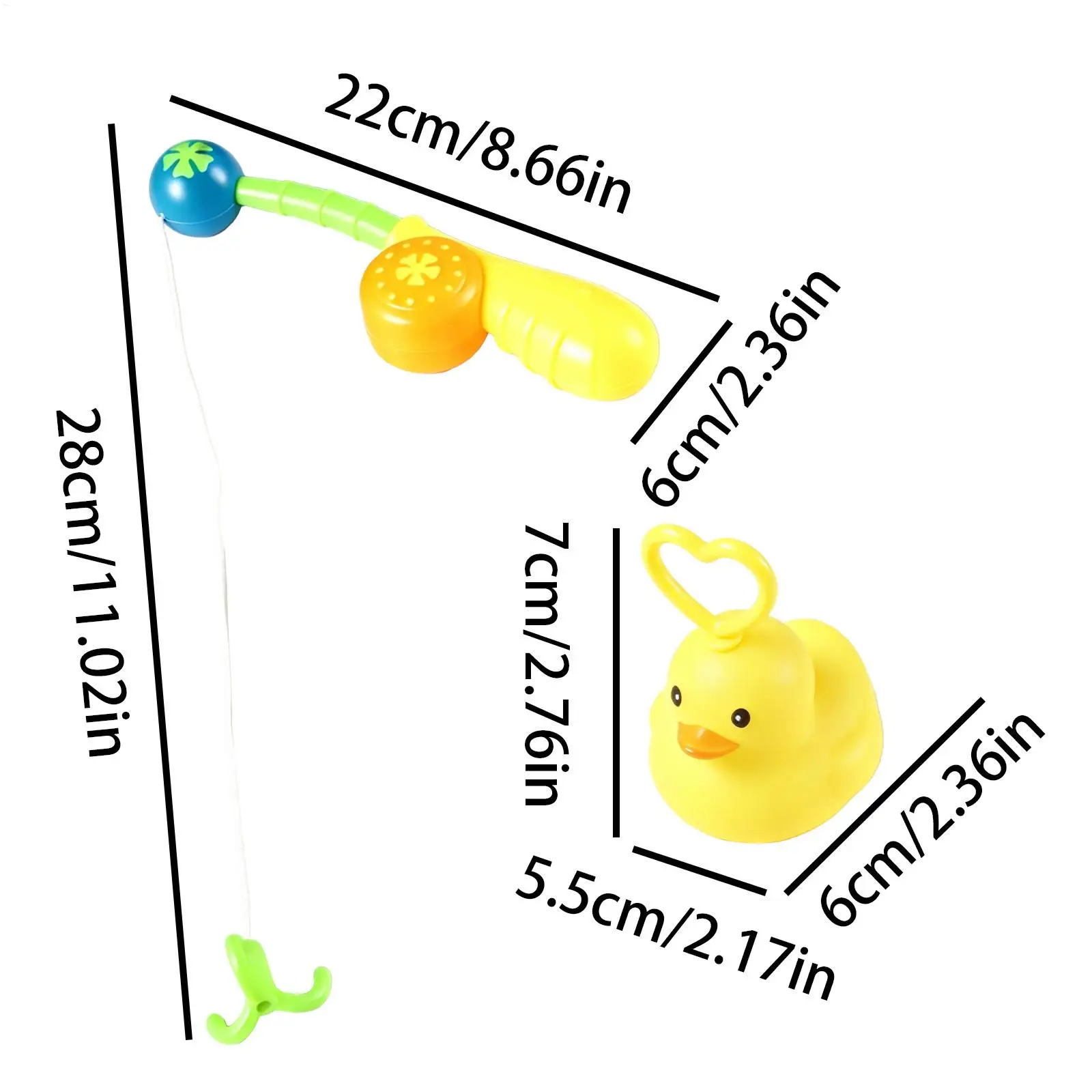 Kids Fishing Toy Catch Duck Water Play Activities Educational Toy with Pole Rod for Kids Boys Girls Kindergarten Daycare view 6