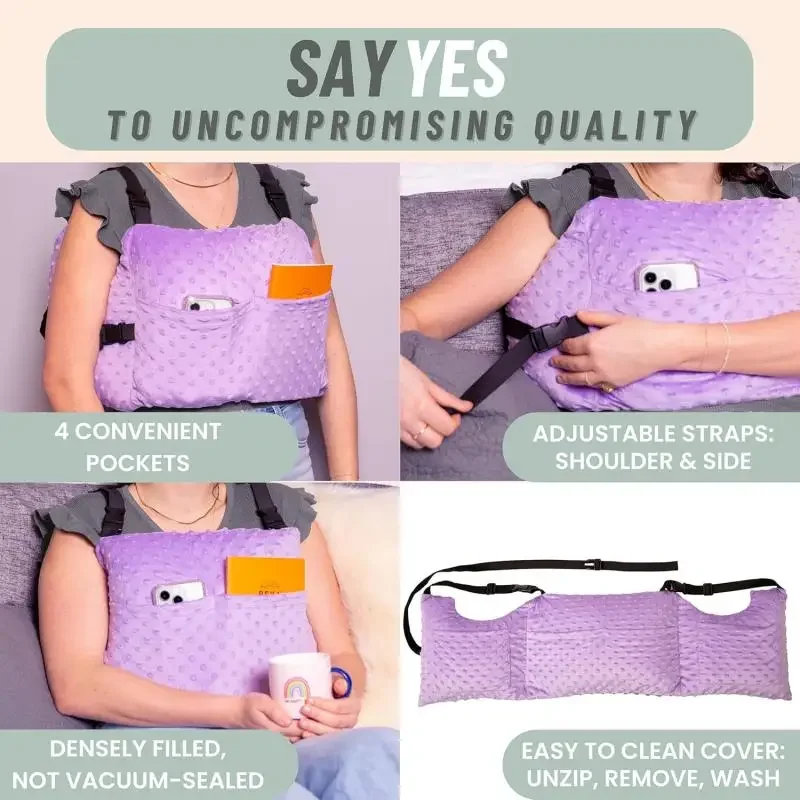 Post Mastectomy Pillow with Adjustable Strap Breast Pillow After Heart Surgery Pillow Post Surgery Gift Mastectomy Recovery Must