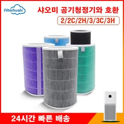 Air Filter For Xiaomi Air Purifier Mi 1 2 2S 2C 2H 3 3C 3H Air Purifier H13 Carbon HEPA Filter Anti Bacteria Formaldehyde