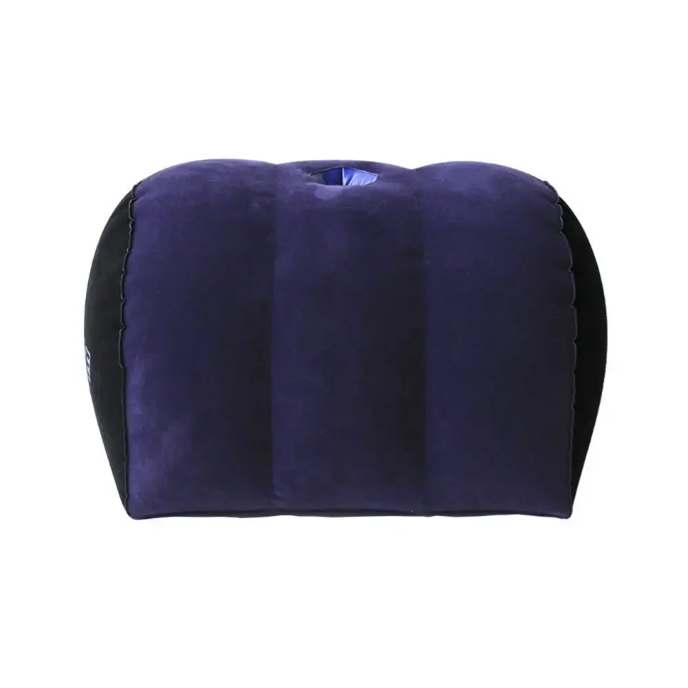 New PVC Flocking Silicone Pillow Wedge Blue+Black Magic Cushion Soft Inflatable Inflatable Pillow Home
