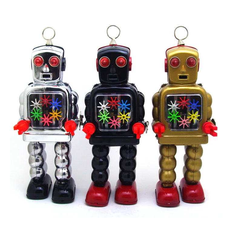 

MS436 Gear Robot Retro Nostalgic Toy Bar Coffee Shop Decorative Ornament Tin Toy