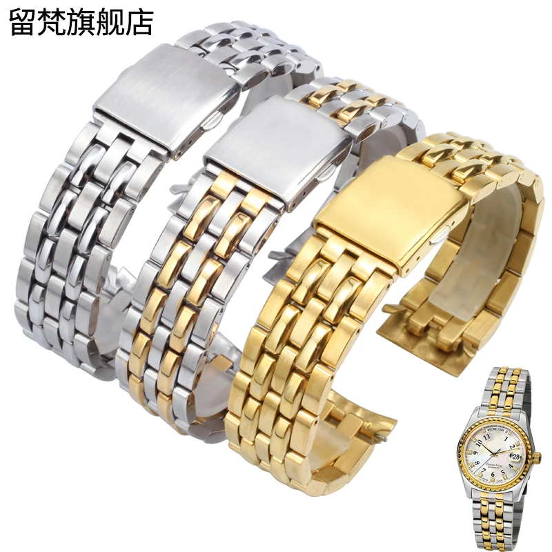 

Arc mouth stainless steel wristband For Titoni Cosmo 777 787 Metal Watch Band Strap Wrist Bracelet Men 19mm 20mm