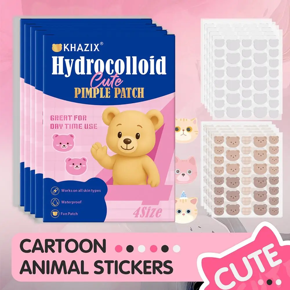 

720/1020 Counts Bear Pimple Patches Cute Acne Patches with Hydrocolloid Waterproof For Zits Blemishes Breakouts Facial Skin Care