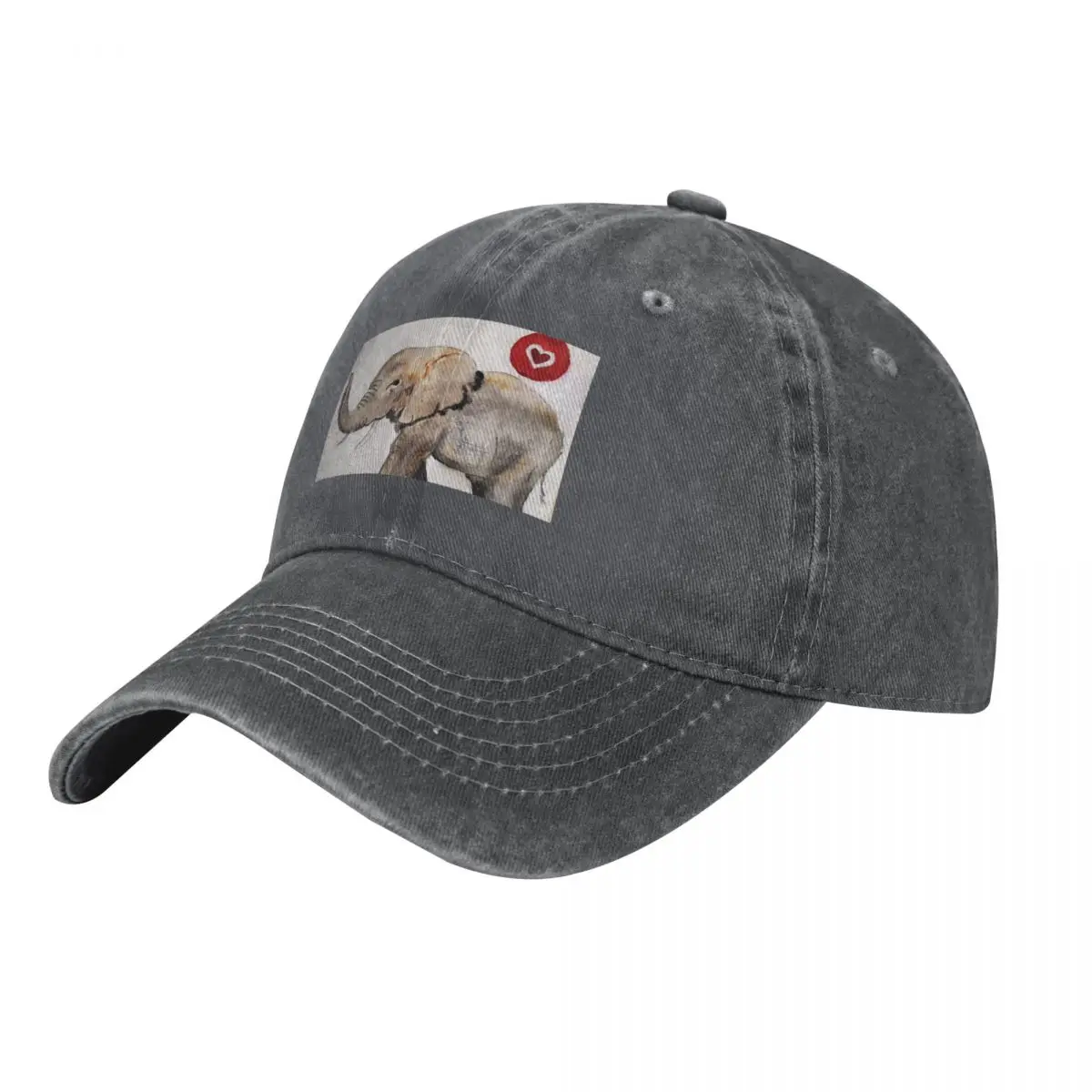 

Heart of an Elephant Baseball Cap sun hat New In The Hat New In Hat Rugby Woman Men's