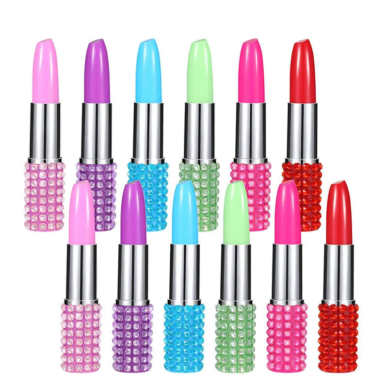 

18Pcs Stationery Ballpoint Pen Simulation Modeling Lipstick Pens Stationery School Office Write Ballpoint Pen