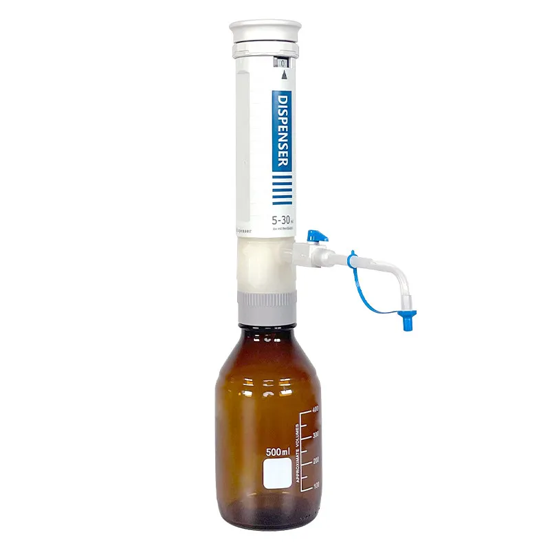 Bottle mouth dispenser laboratory 0.5-50 ml large capacity quantitative adjustable liquid pipette bottle