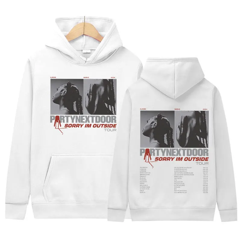 Partynextdoor Sorry Im Outside 2024 Tour Album Hoodie Men Women Vintage Fashion Oversized Sweatshirt Hip Hop Clothing Pullover