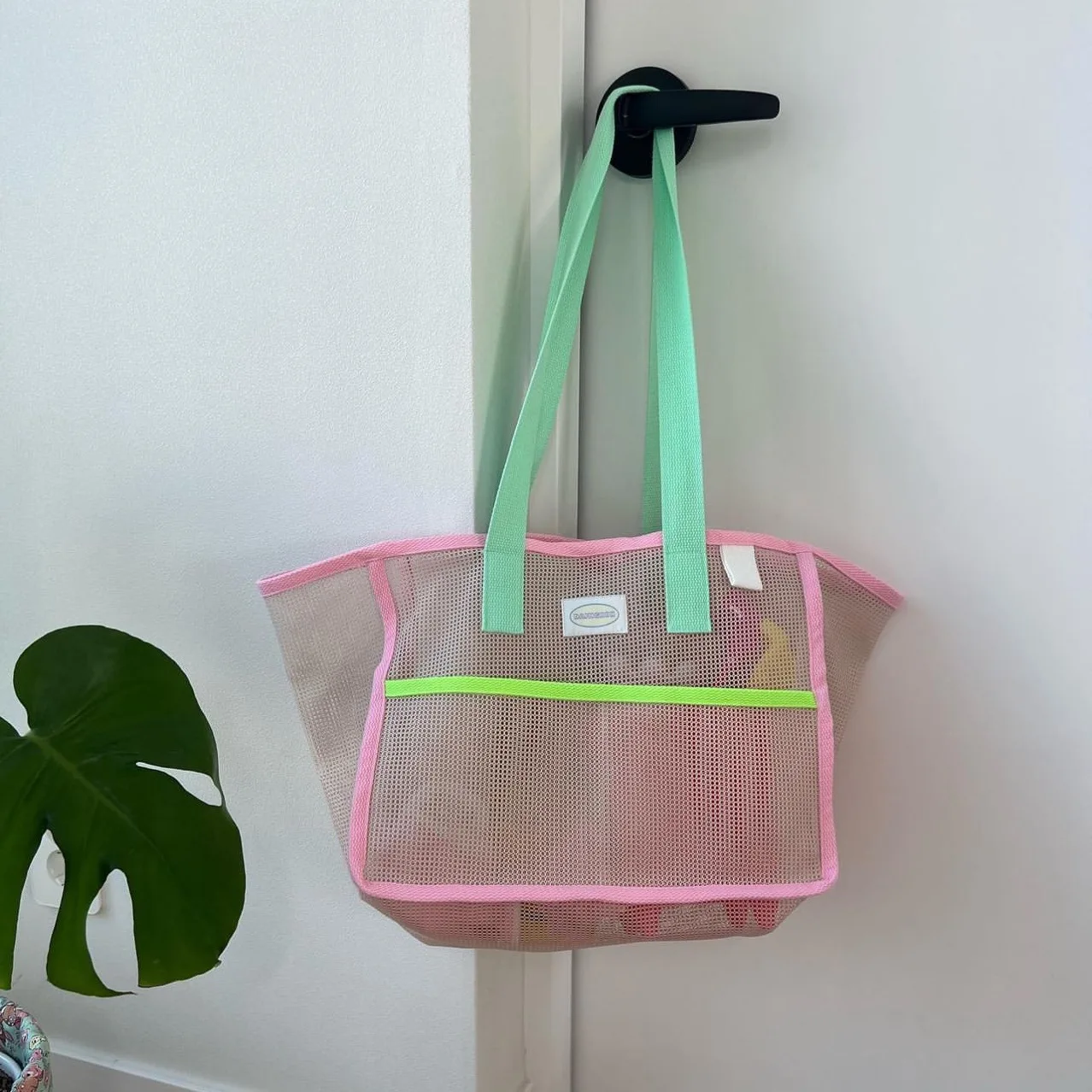 Summer Mesh Hollow Tote Bag borsa a tracolla da donna borse da spiaggia per le vacanze Shopping Tote Bags borsa portaoggetti per ragazza borsa