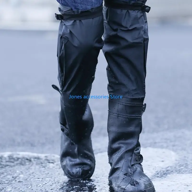 أحذية المطر W8KD لدراجة نارية سكوتر أغطية أحذية واقية للجنسين ليوم Snowys الممطر