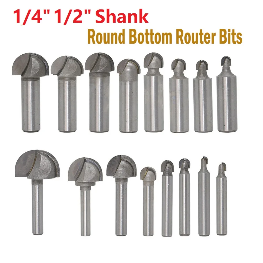 قطع اليدdrail راوتر بت عالية الدقة قاطعة المطحنة 1/2 "1/4" عرقوب 2 الناي لآلة الطحن باستخدام الحاسب الآلي قاع مستدير