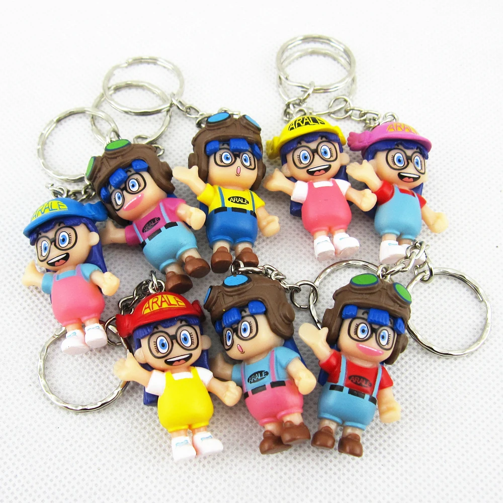 Random 1 Piece Hot Dr.Slump Arale Japan Comic Anime Toriyama Akira Cute Bag Chain Pendant Key Ring Figure Model Toys