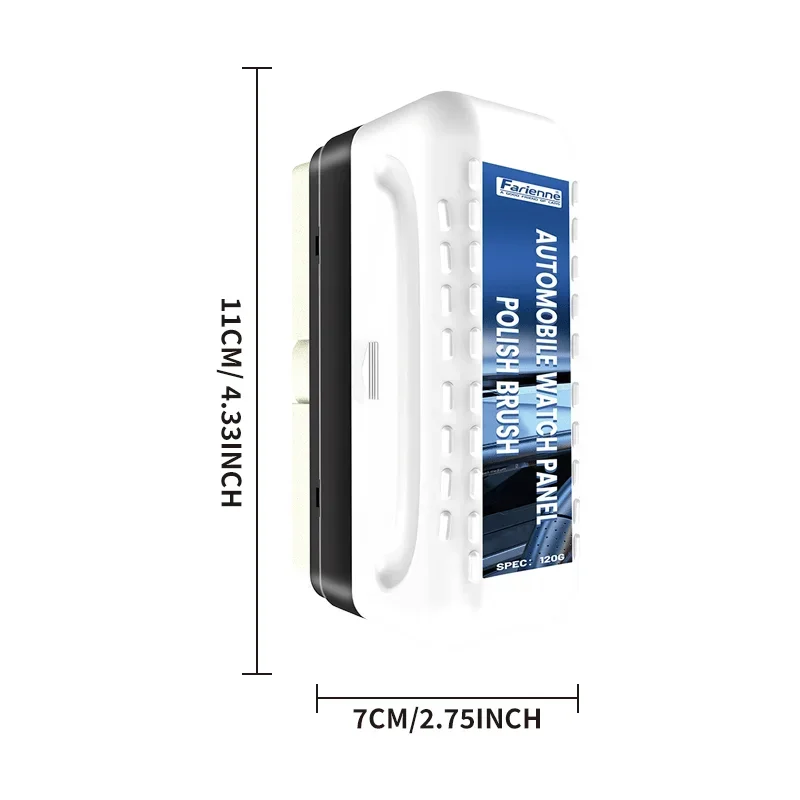 แปรงขัดเงารถยนต์แบบพกพาความหนาแน่นสูงพร้อมการออกแบบซีลฝาปิดสําหรับยางรถยนต์ พลาสติก หนังเทียม และการขัดพื้นผิว