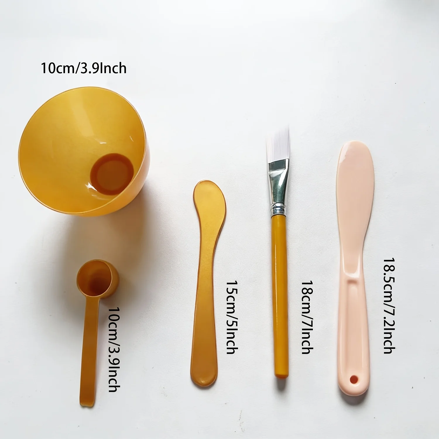 5PCS Gold Facial Mask Bowl Set with Brush Spatula and Spoon Mask Mixing Bowls DIY Skincare Beauty Tool