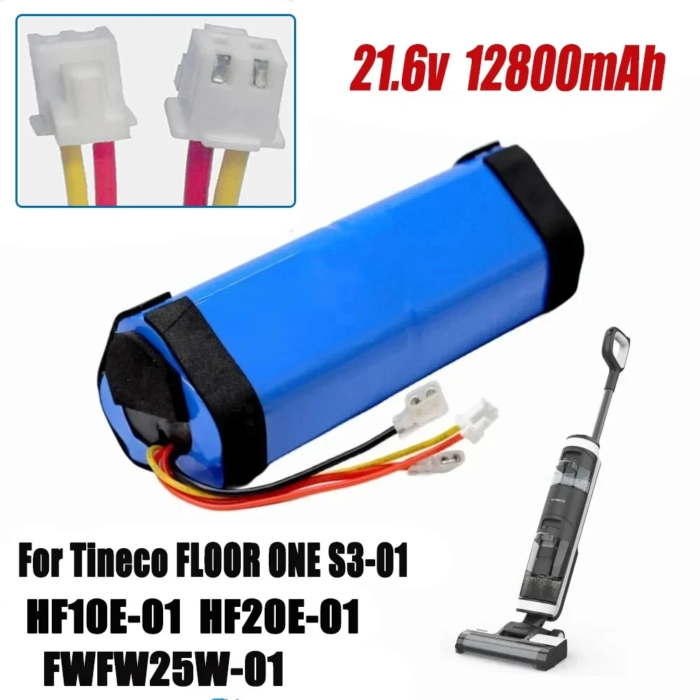 Original 21.6v 6800mAh 12800mAh for Tineco Floor OneS3 Wet and Dry Vacuum Cleaner 18650 Li-ion Rechargeable Batteries Pack