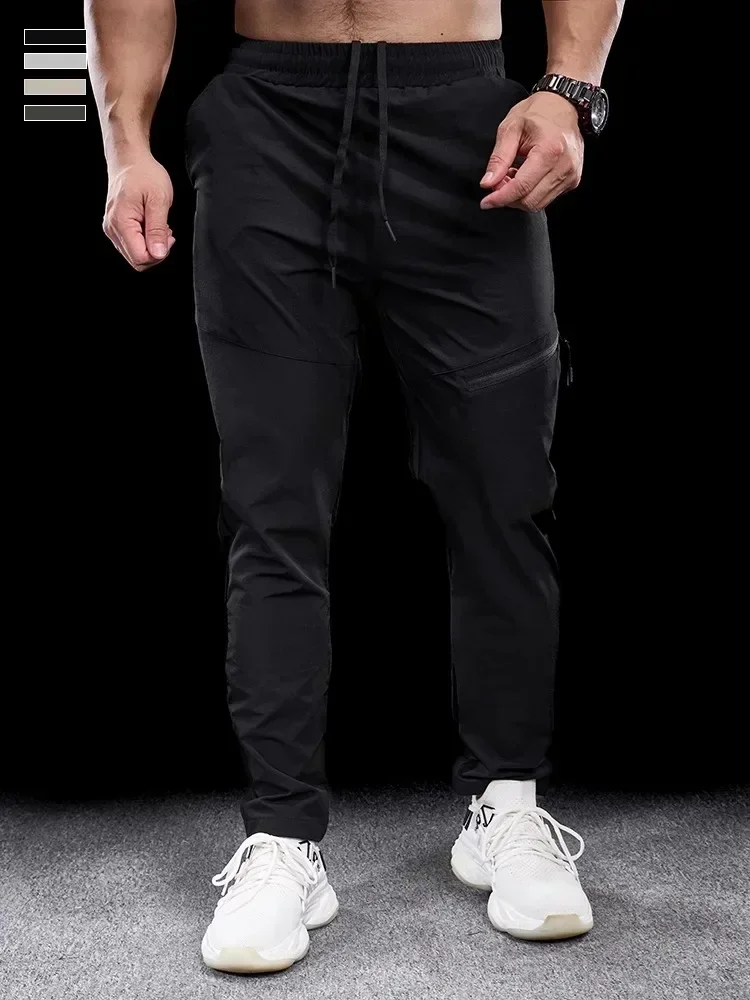 Autumn Winter Sports Shorts Gym Fitness Special Long Pants Men New Quick-drying Micro Elastic Running Training Trousers 2024