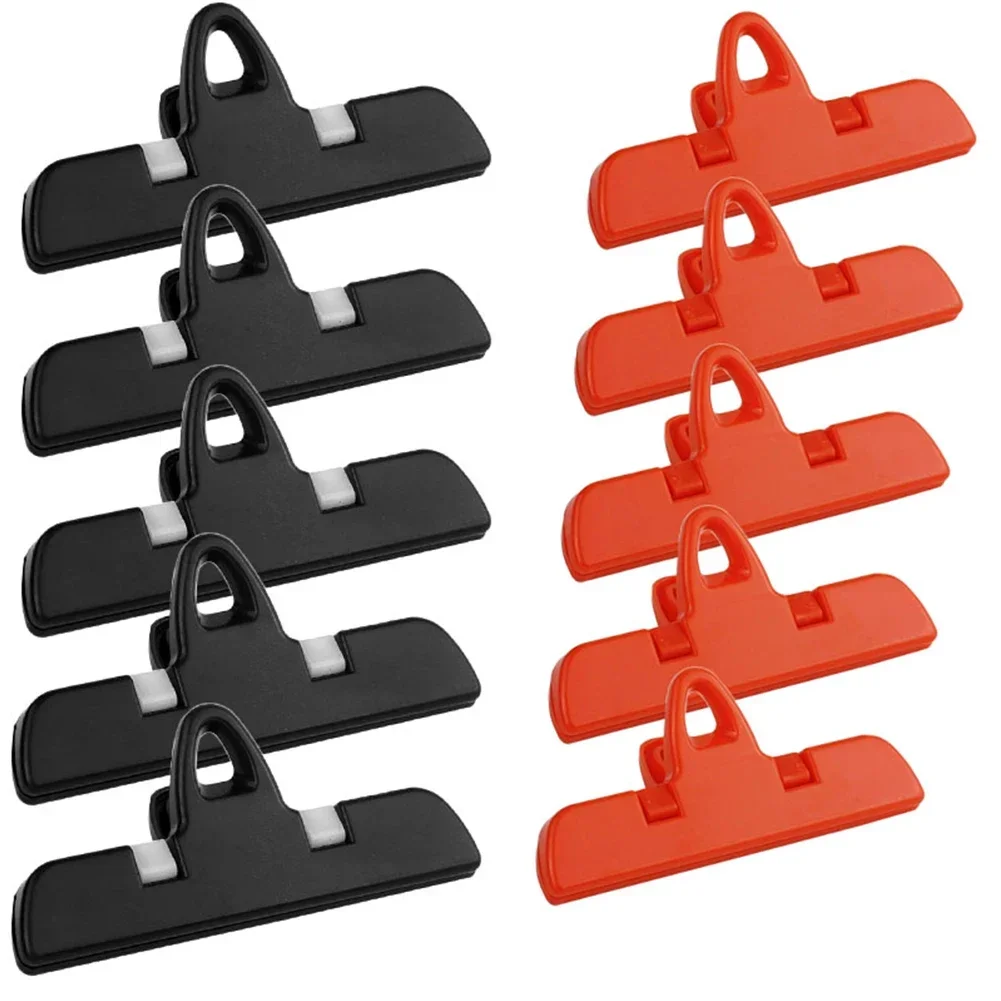 

For Kitchen Large Binder Clips Food Preservation Clips Food Bag Closure Clips 98mm 3.86inch Daily Use Nonslip Grip Design