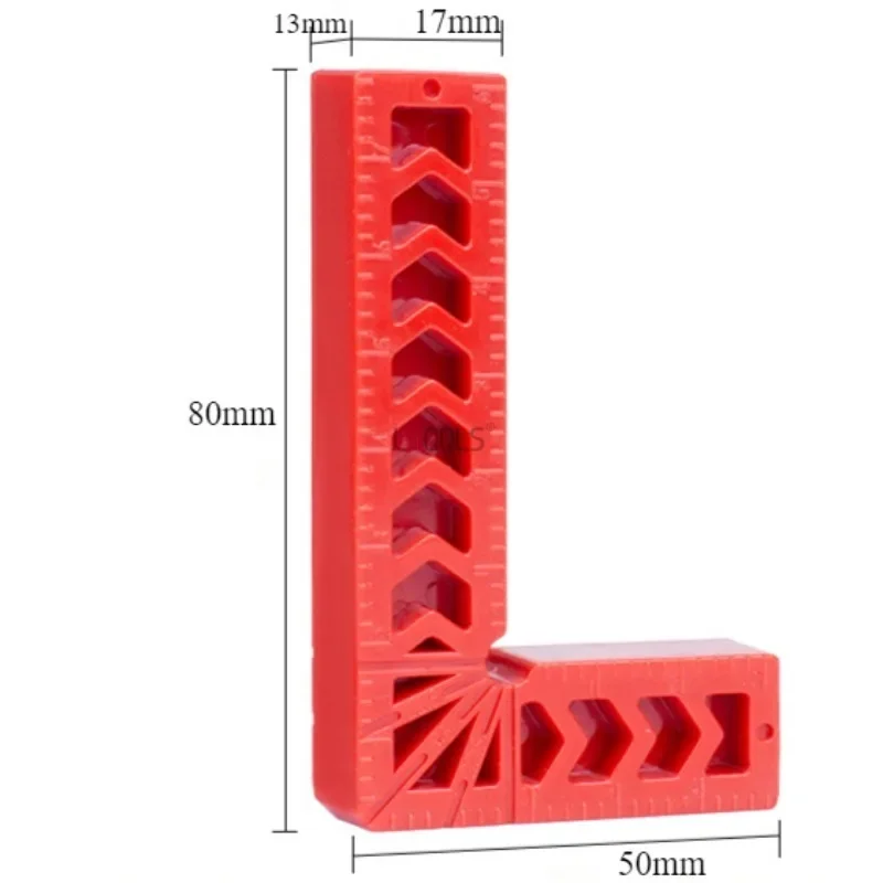 Woodworking 90 Degree Right Angle Fixator Anti Fall and Pressure Resistant Easy To Carry ABS Measuring Tool Right Angle Ruler