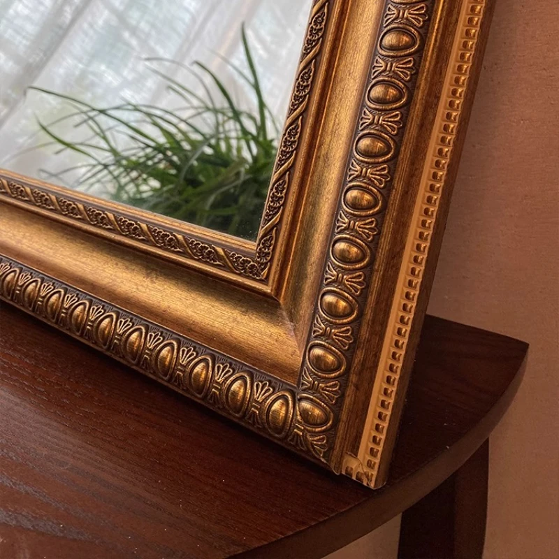 العتيقة الرجعية الفرنسية مرآة المحكمة الديكور المرايا غرفة المعيشة معلقة مرآة أنيقة Espejo Decorativo ديكور المنزل
