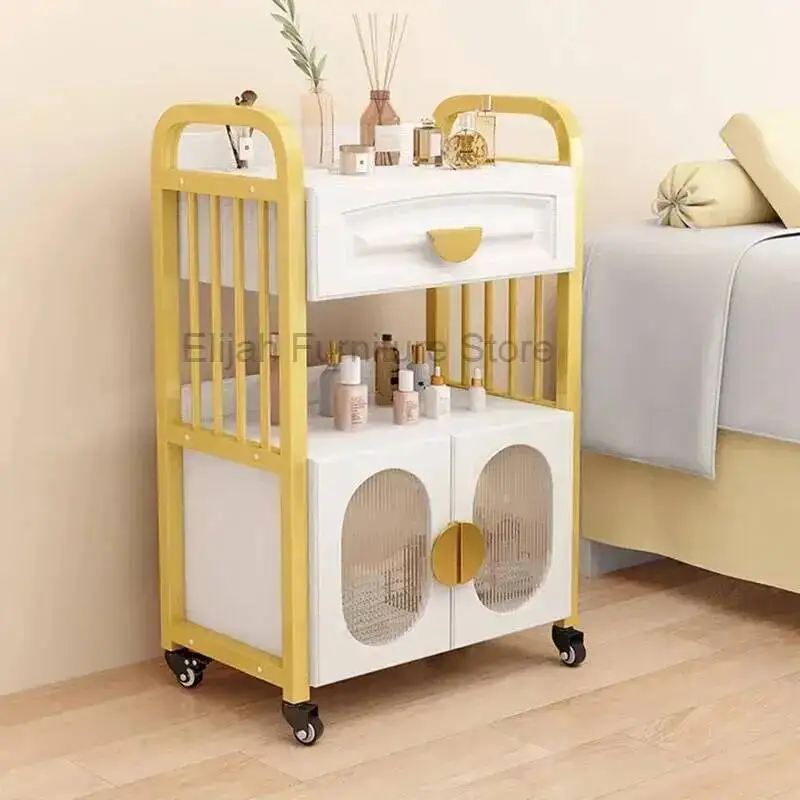 

Japanese Storable Barber Style Trolley Shop Simplicity Modern Trolley Designer Multifunctional Furniture Pousser Un Chariot HBSC