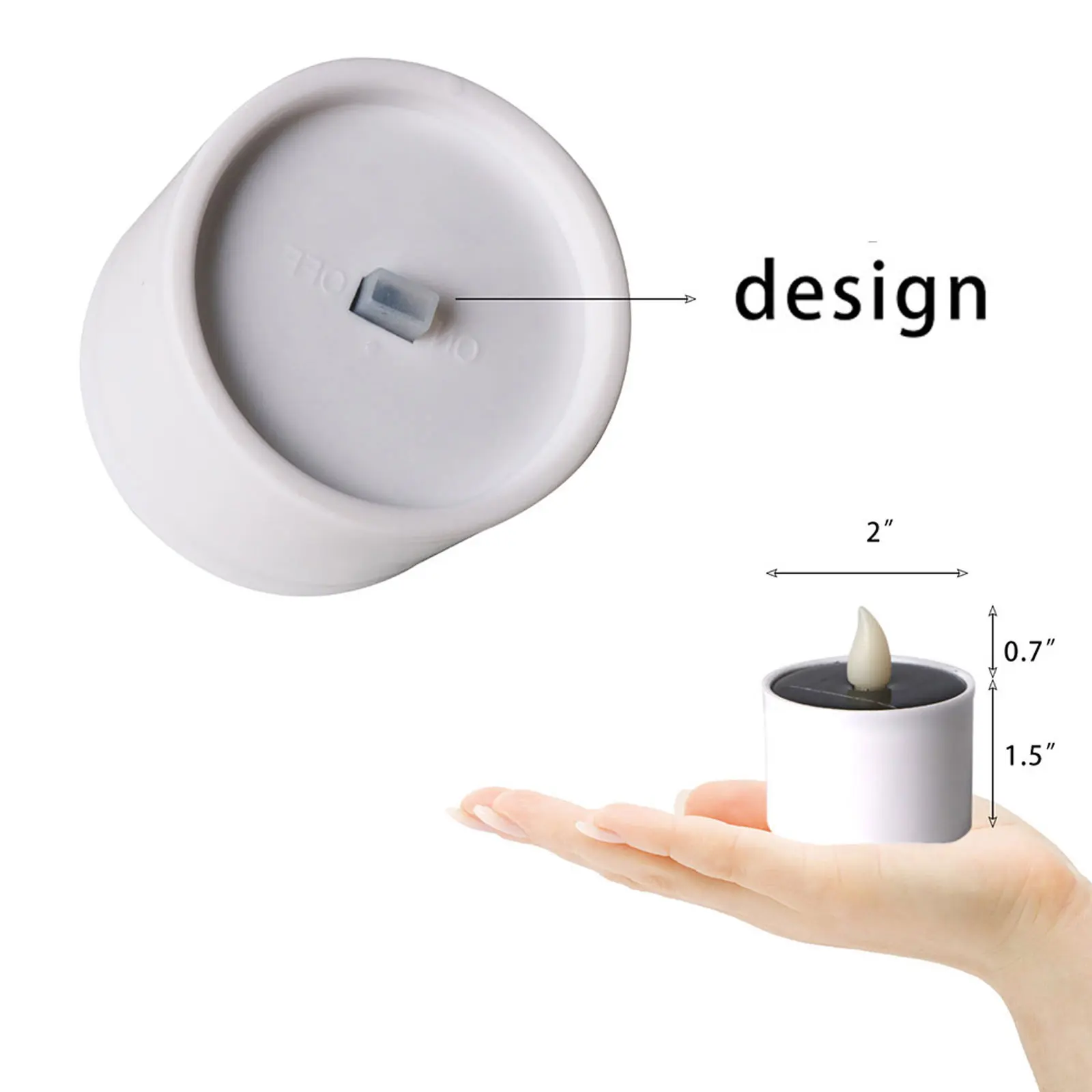 

3 шт. водонепроницаемых солнечных светильников LED без пламени, желтого цвета, на солнечной энергии, для садов, дома, баров, отелей, вечеринок