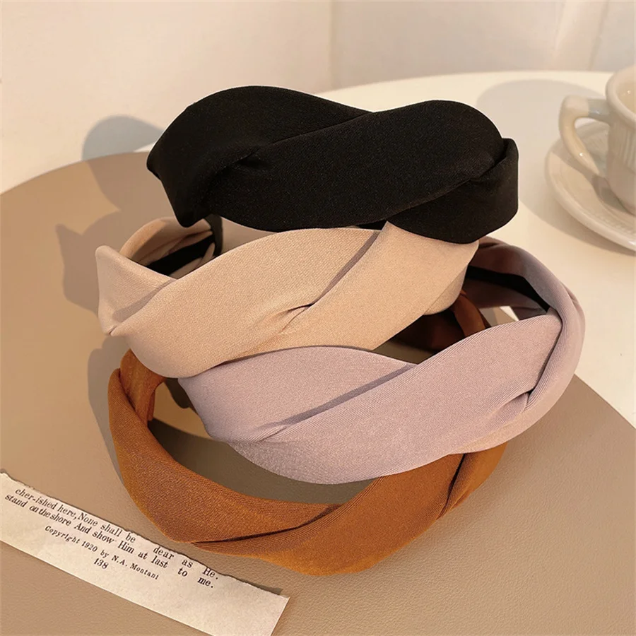 New Elegant Twist Headband High-end Sense Fashion Ladies Simple Retro Hair Clip Headband Hair Accessories Headwear wholesale