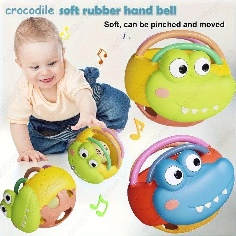 ลูกบอลจับไดโนเสาร์หลากสีสัน - วัสดุ ABS ปลอดภัยสำหรับเด็กเล็ก เสียงเขย่ามือ ของขวัญทนทานสำหรับอาบน้ำในวันเกิด วันคริสต์มาส