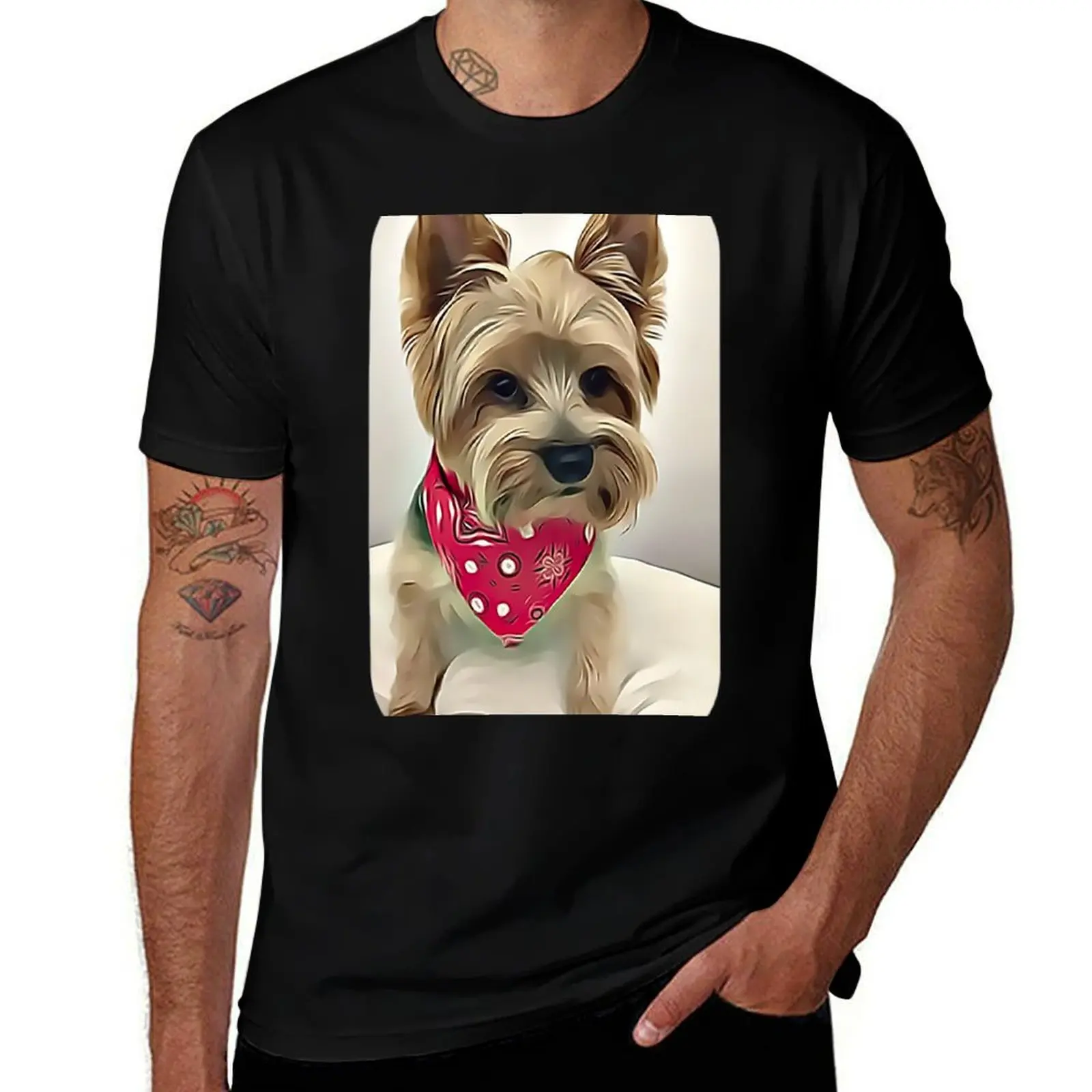 Camiseta Australian Silky Terrier, camiseta informal minimalista de manga corta