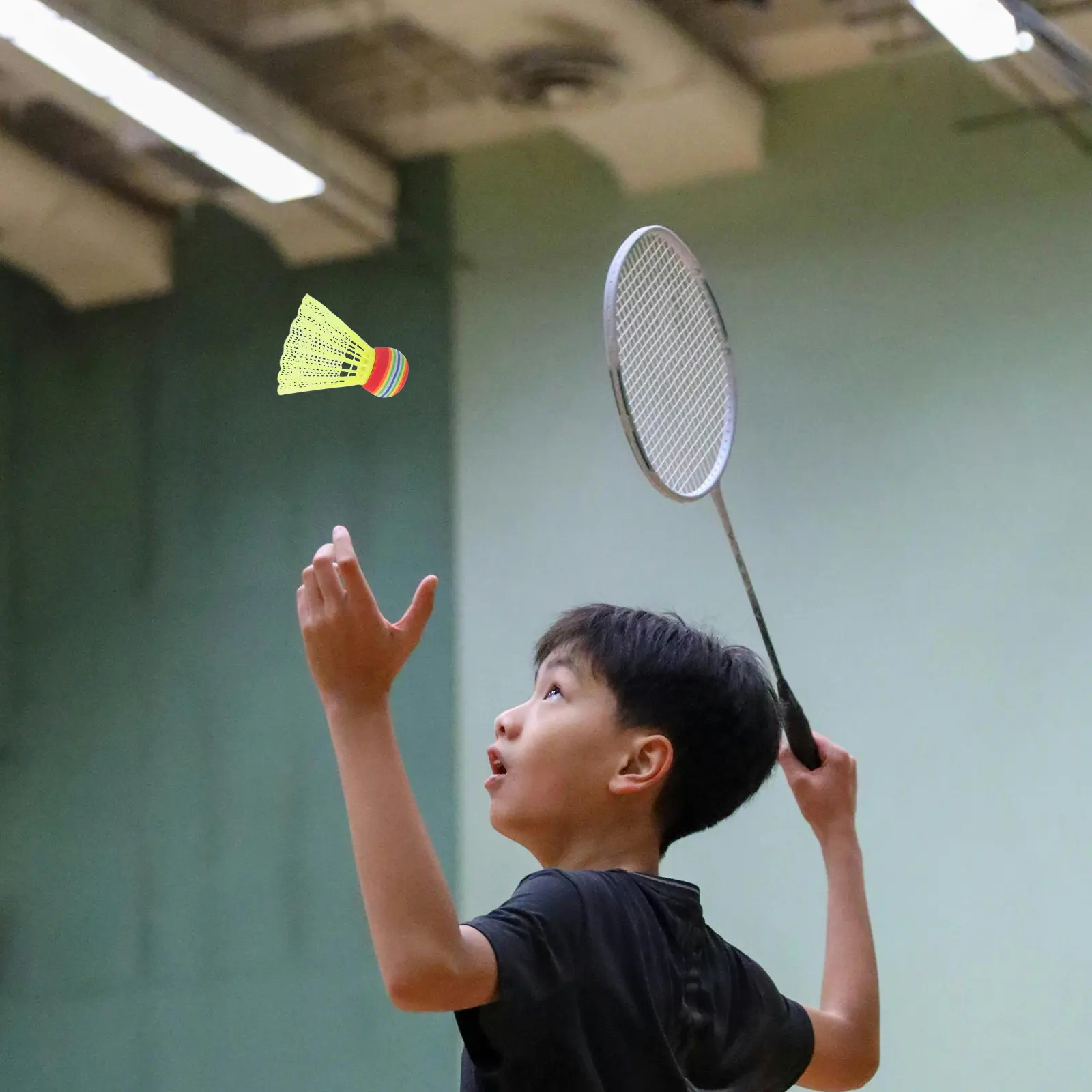 

12Pcs Colorful Shuttlecocks Plastic Badminton Balls Excellent Toughness Bright Visible for Adults Beginner Training