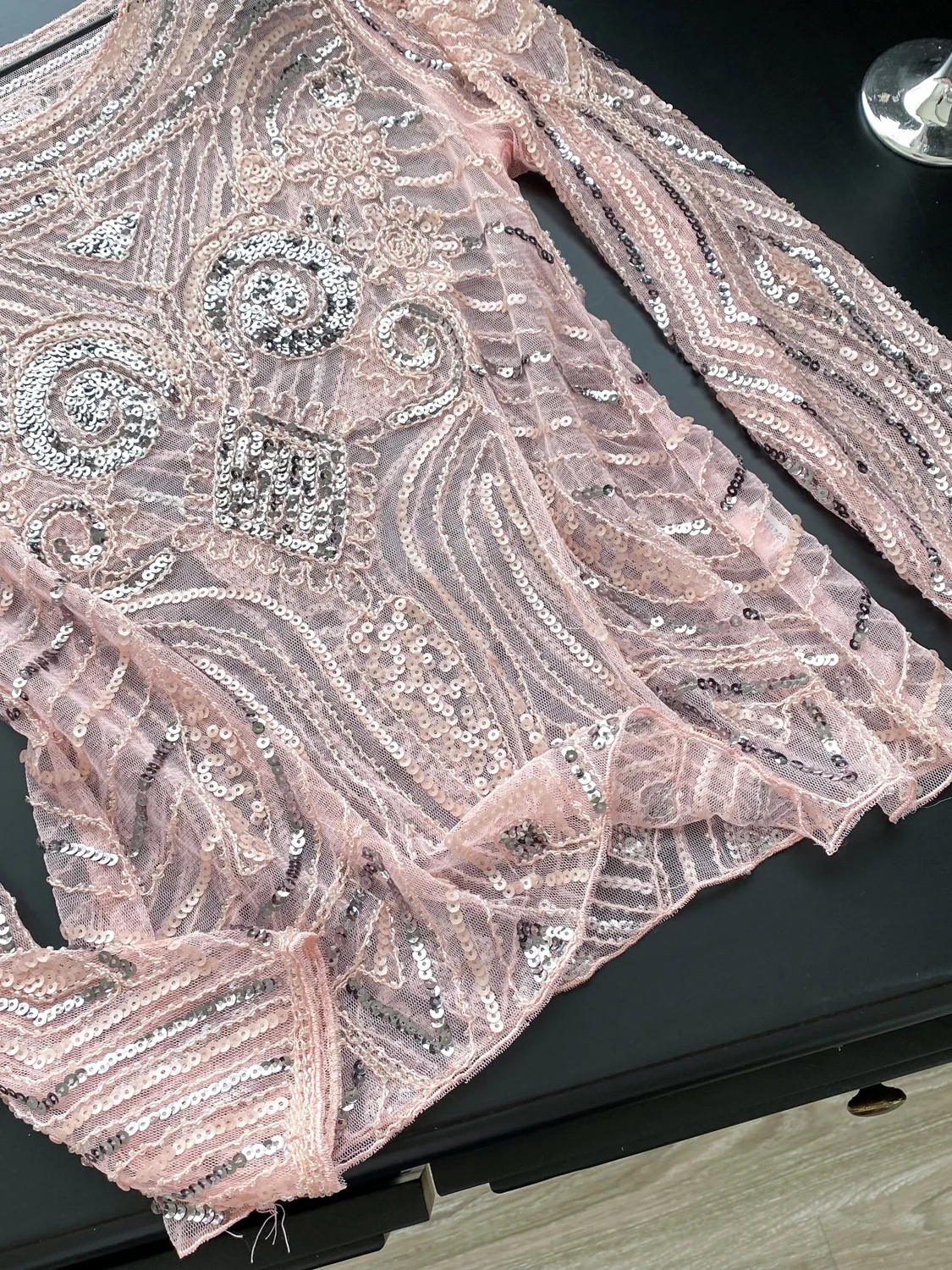 iny Sequin Thin Me T-irt femme Svel rond Ne Slim Fit vêtements d'extérieur Vintage Sle tricoté Long Sve haut