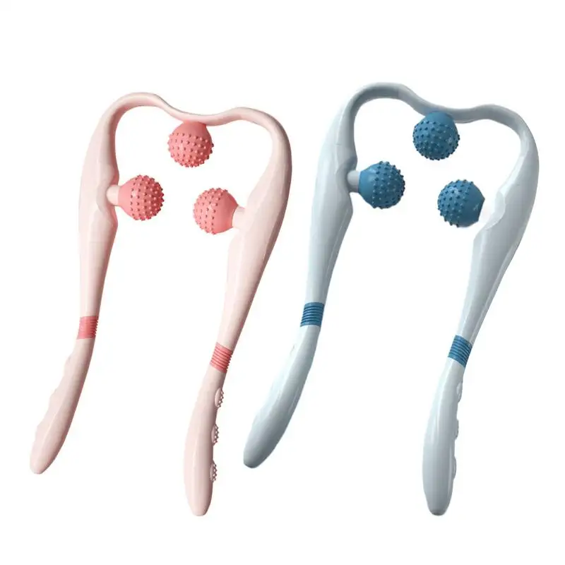 

Massage Roller For Neck Cervical Massage Point Roller Handheld Cervical Relaxer With 3 Balls Portable Electric Massaging Tool