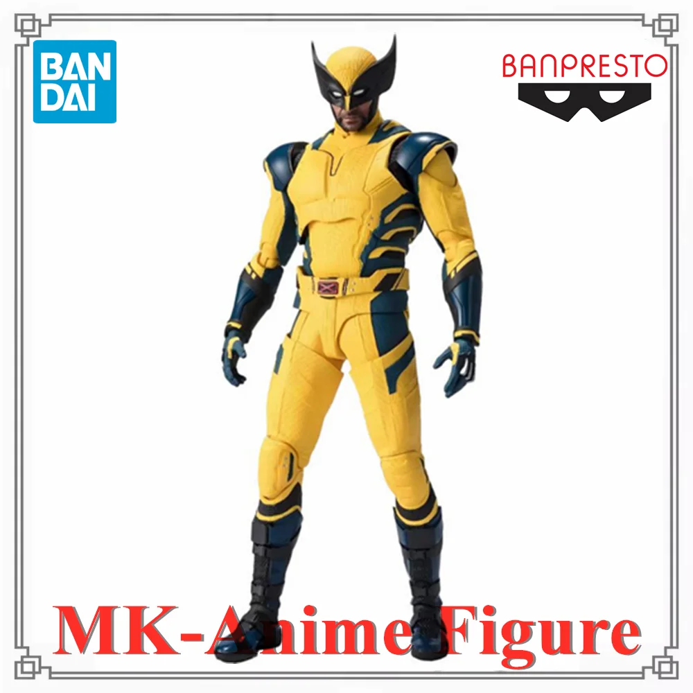

Original Bandai Genuine SHF Deadpool Wolverine MARVEL STUDIOS Anime Figures Action Figure Model Gift Figurine