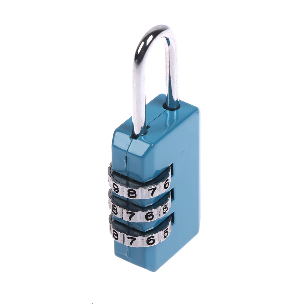 Resettable 3 Dial Digits Code Lock Password Combination Padlock Safety Travel Security Anti-theft Mini Lock for Luggage Suitcase