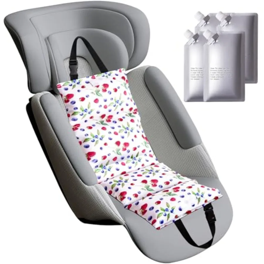

Car Seat Cooling Pad Baby Stroller Cooling Pad Insulated Cushion with Ice Pack for Heat Multifunctional Cooler for Adults and P