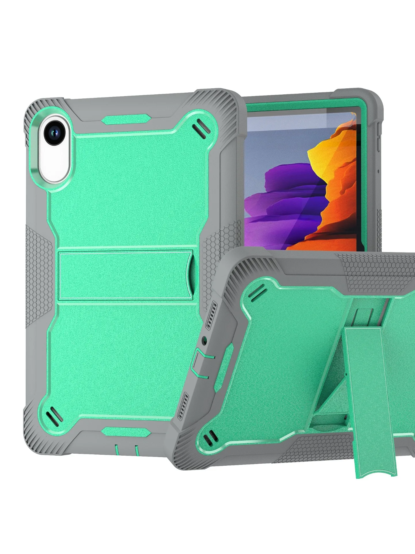 Etui pancerne do Xiaomi Redmi Pad 2 2025 Pad2 11 cali Model 25040RP0AG Antypoślizgowa wbudowana podpórka Hybrid Cover Shockproof # R. — zdjęcie produktu 7