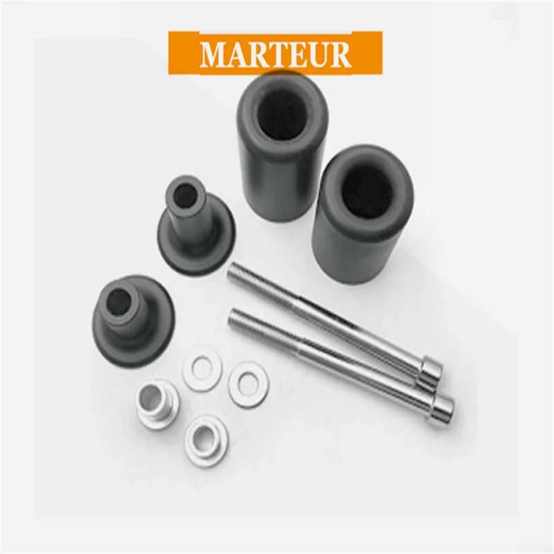 MARTEUR Motorcycle Frame slider For Kawasaki ZX-6R 2013-2014 13 14 Color:Carbon BlackFitment:·2013-2014 Kawasaki ZX-6R