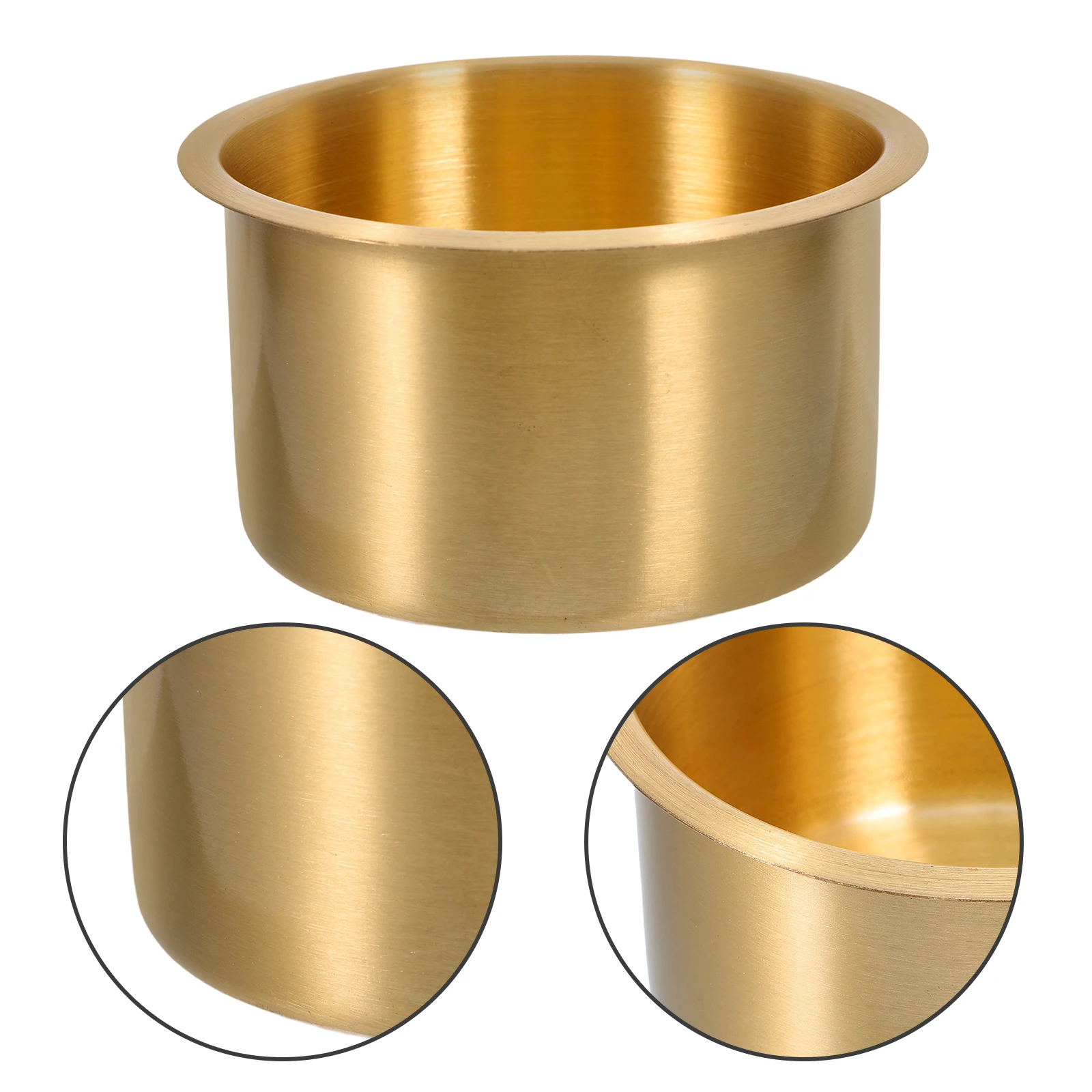 

Copper Cup Holder Recessed Drop In Rv Boat Car Drink Holder Durable Corrosion Resistant Easy Install For Yacht Poker Table