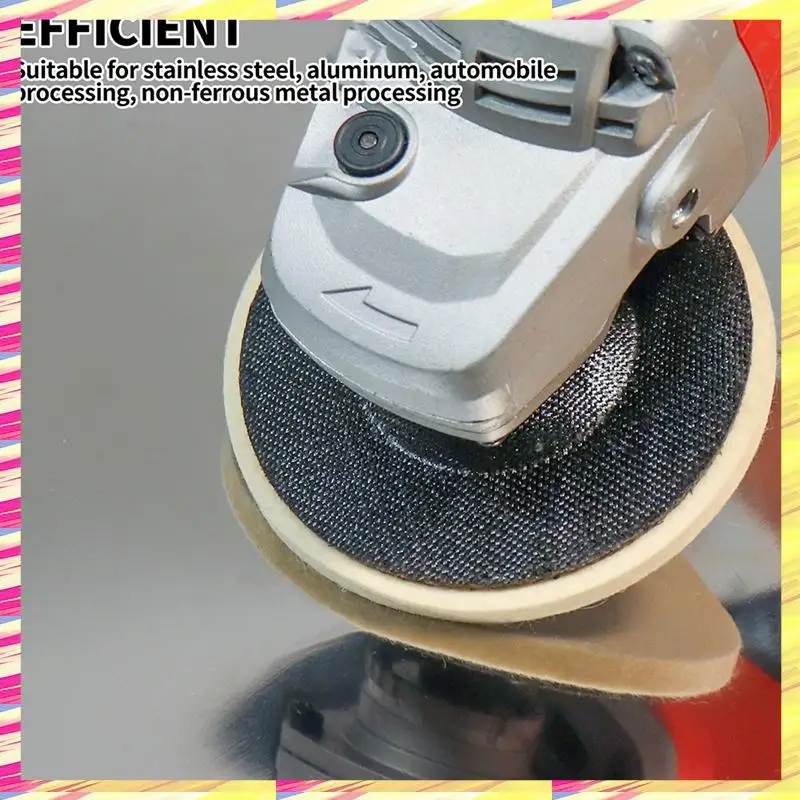 

ABJJ 5Piece High-Gloss Wool Polishing Wheel Disc Arbor, White Wool Buffing Wheel For Angle Grinder