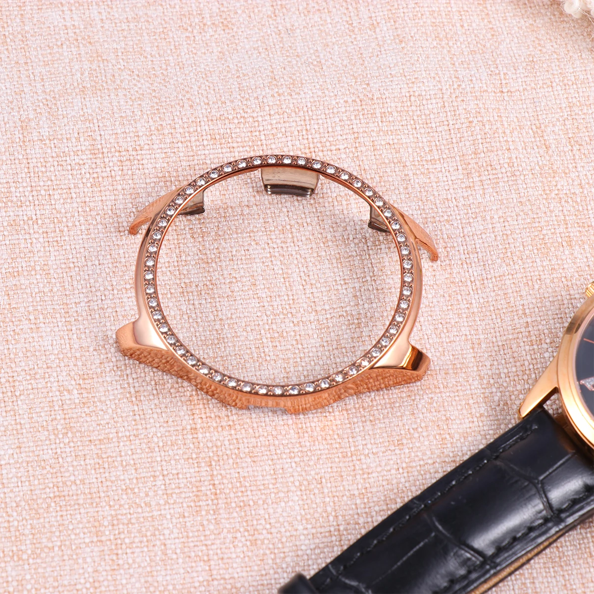 

Watch Case Premium PC Material Diamond Elegant and Luxury Cover Protective Shell Bumper