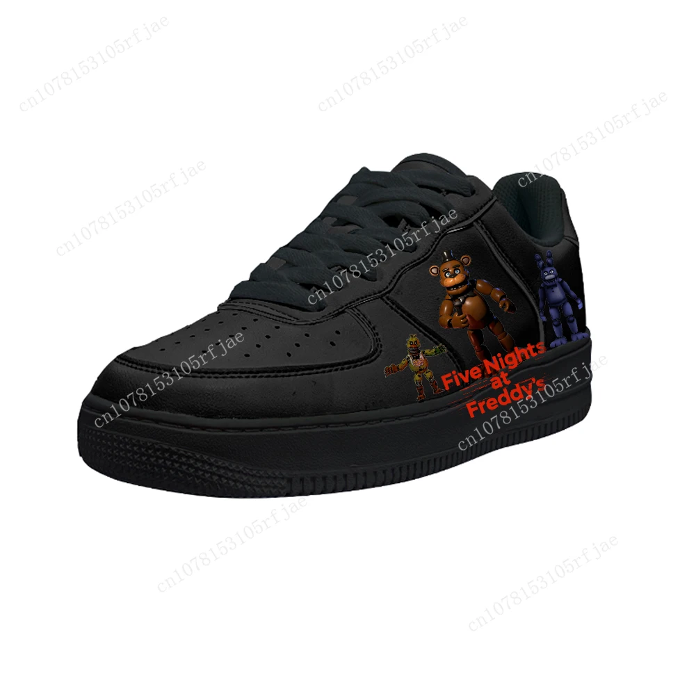 

Fnaf F-Freddy At Game N-Nights Cartoon F-Five Shoes AF Basketball Mens Womens Running Sports Flats Sneakers Custom Made Shoes