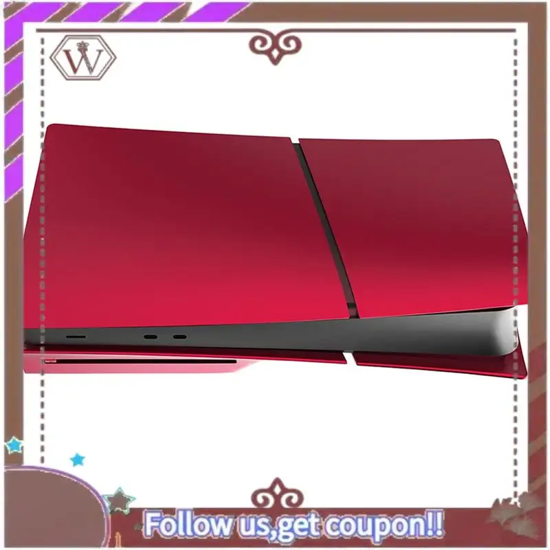 ABBG-Shell Replacement Faceplate Cover Plate Hard Plastic For Playstation 5 Slim For PS5 Console Disc Version B