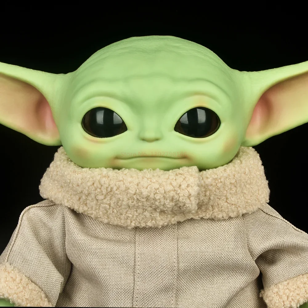 Star Wars 28cm Pvc Yoda Figure Grogu Plush Action Figure Toys Yoda Baby The Mandalorian Anime Dolls Gifts Children Toys Model