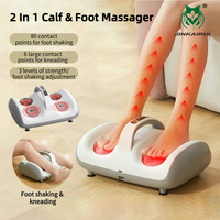 Shiatsu Foot Massager with Vibration Electric Heated Calf Feet Massage Therapeutic Kneading Improve Legs Blood Muscle Relaxation