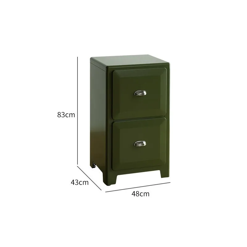 Locker storage drawer storage cabinet Japanese retro metal chest cabinet household