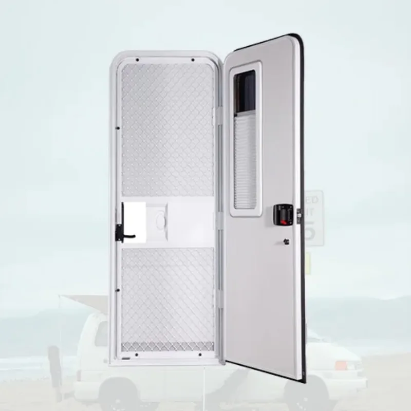 Factory Supply Aluminium Alloy 540x1640mm RV Entry Door With Blind With High Quality For Wholesale