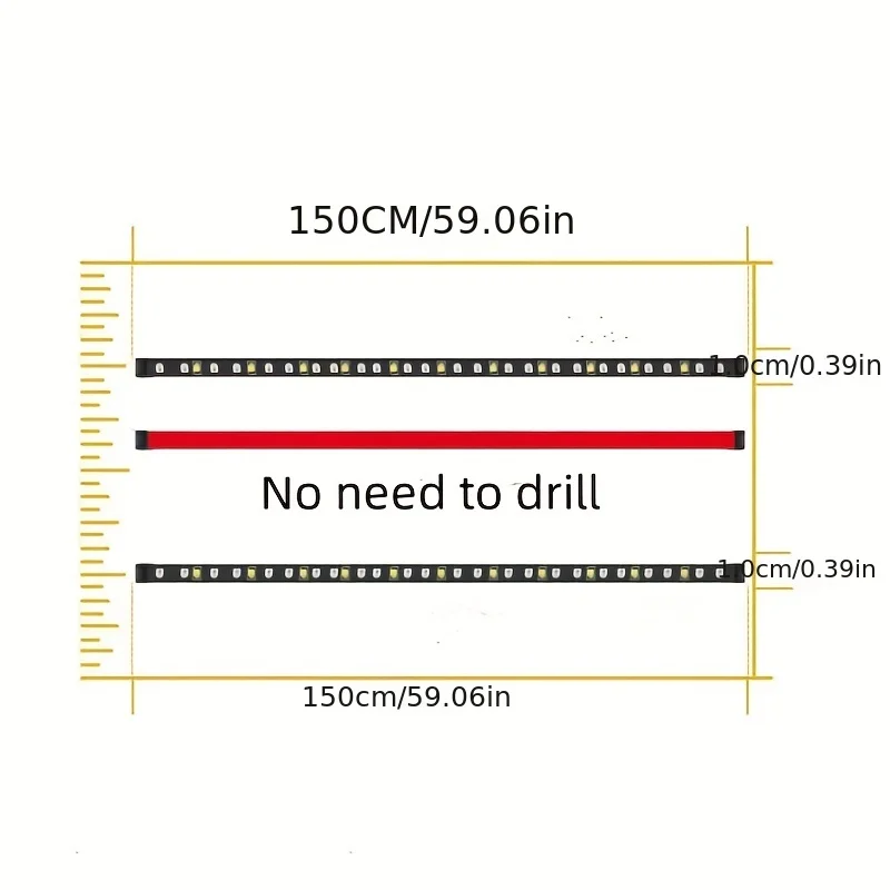 60 Zoll Heckklappe Licht leiste Streifen LED LKW Heckklappe Bar läuft Bremse Blinker Rücklicht für Autos LKW Pickup Geländewagen