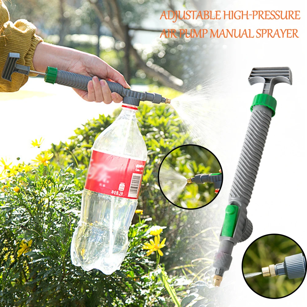 

Manual High Pressure Air Pump Sprayer Adjustable Drink Bottle Spray Head Nozzle Garden Watering Tool Sprayer Agriculture