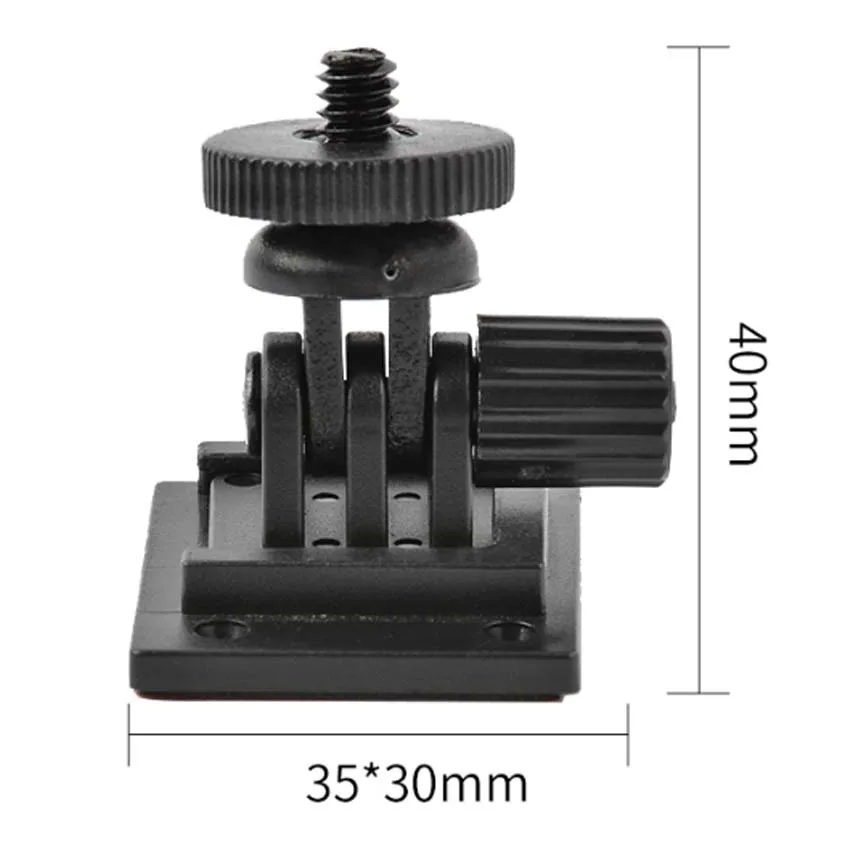 6mm Diamter Scew Head Bracket Base with Glue Adhesive Base for Dash Cam Mini 1/4 Screw Oral Mount Spiral Holder for Car DVR GPS