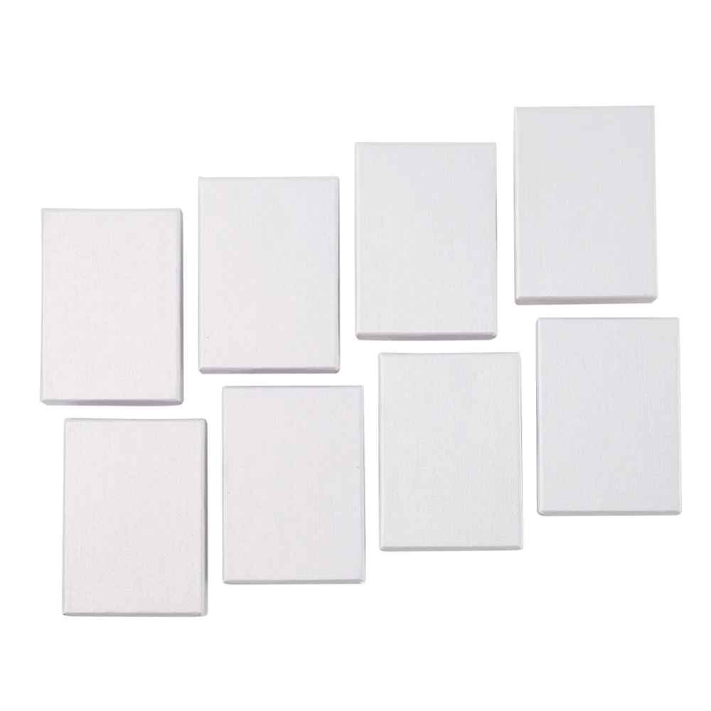 60pcs Jewelry Set Boxes Rectangle White Black Gift Boxes for Necklaces Earrings and Rings Packaging Cardboard 90x65x28mm