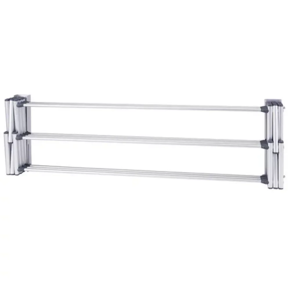 W-84152 Accordion Wall Drying Rack Collapsible,Strong and Durable, Aluminum,Silver,24.00 X 36.00 X 10.00 Inches